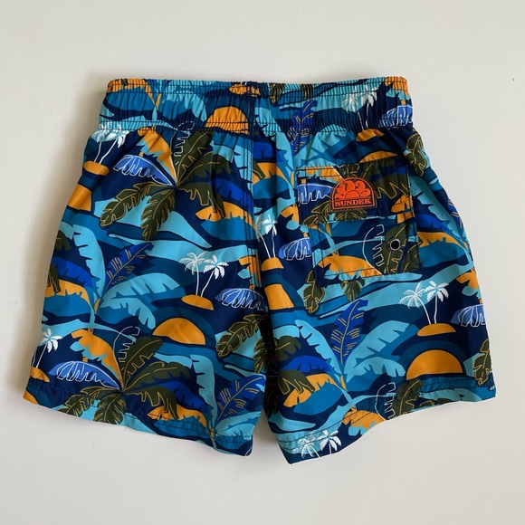Sundek Boy’s Safari Print Board Shorts - Marine - Size 4 - Picture 3 of 12